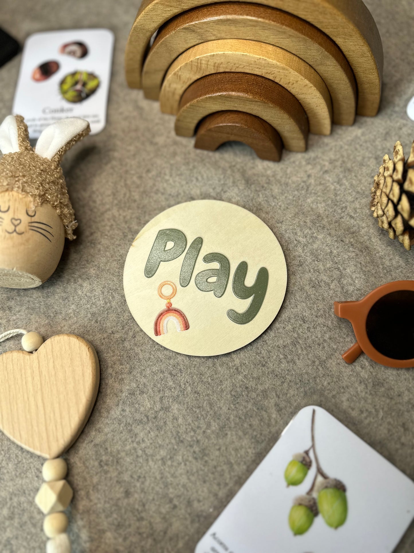 Play Wooden Disc 10cm