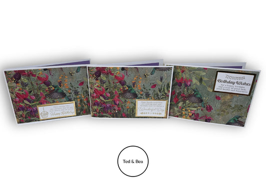 3 Pack Happy Birthday Cards Handmade