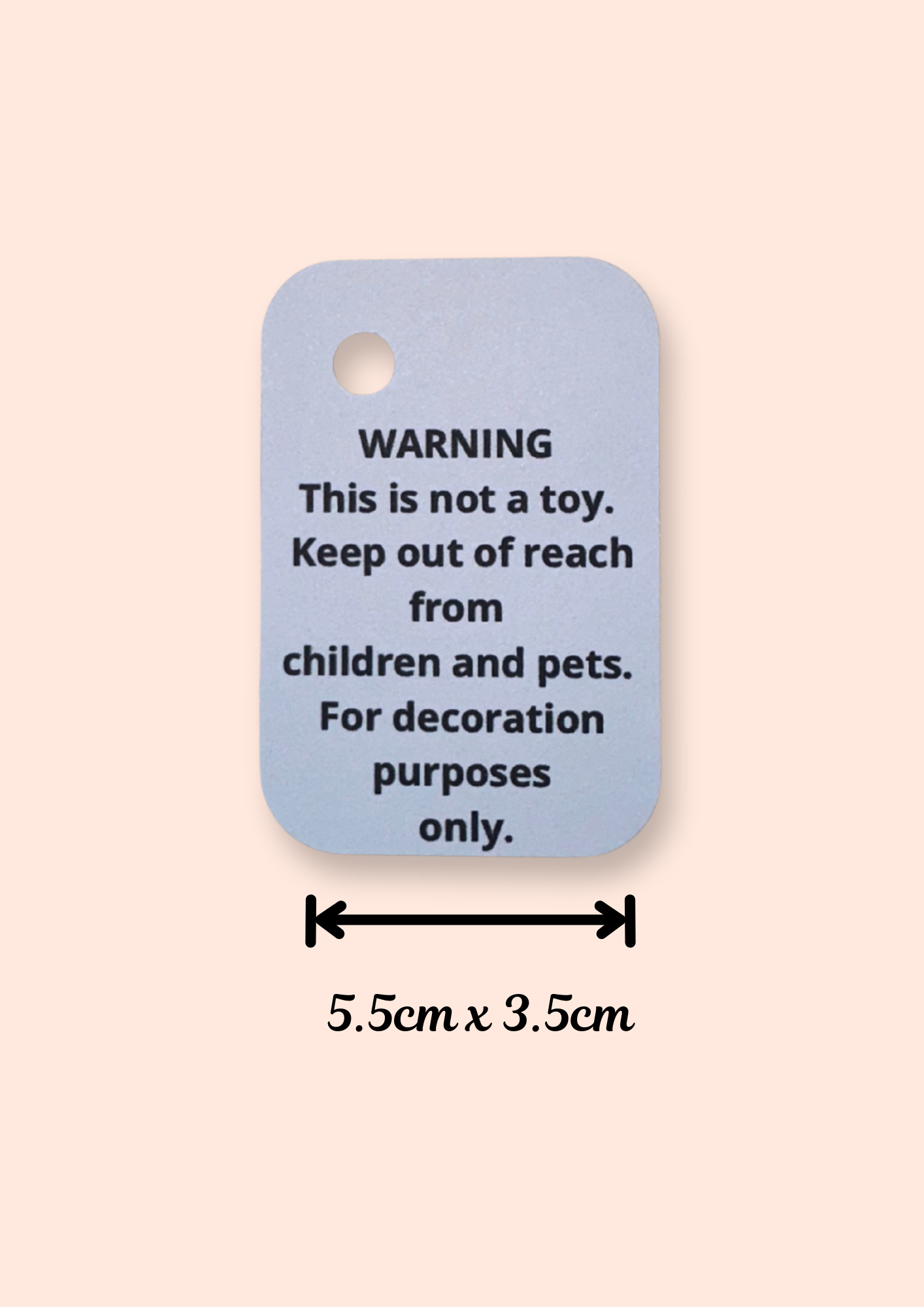 X50 This Is Not A Toy Labels