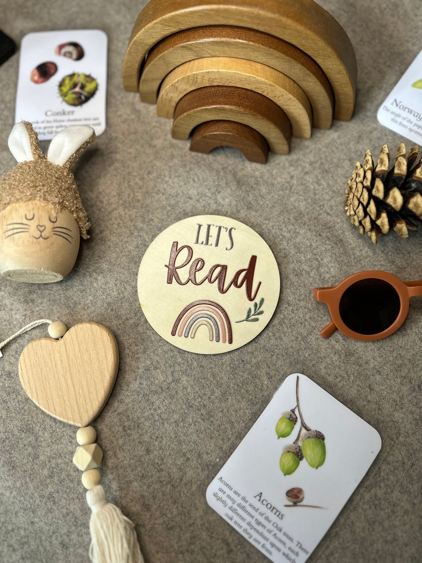 Let’s Read Wooden Disc 10cm