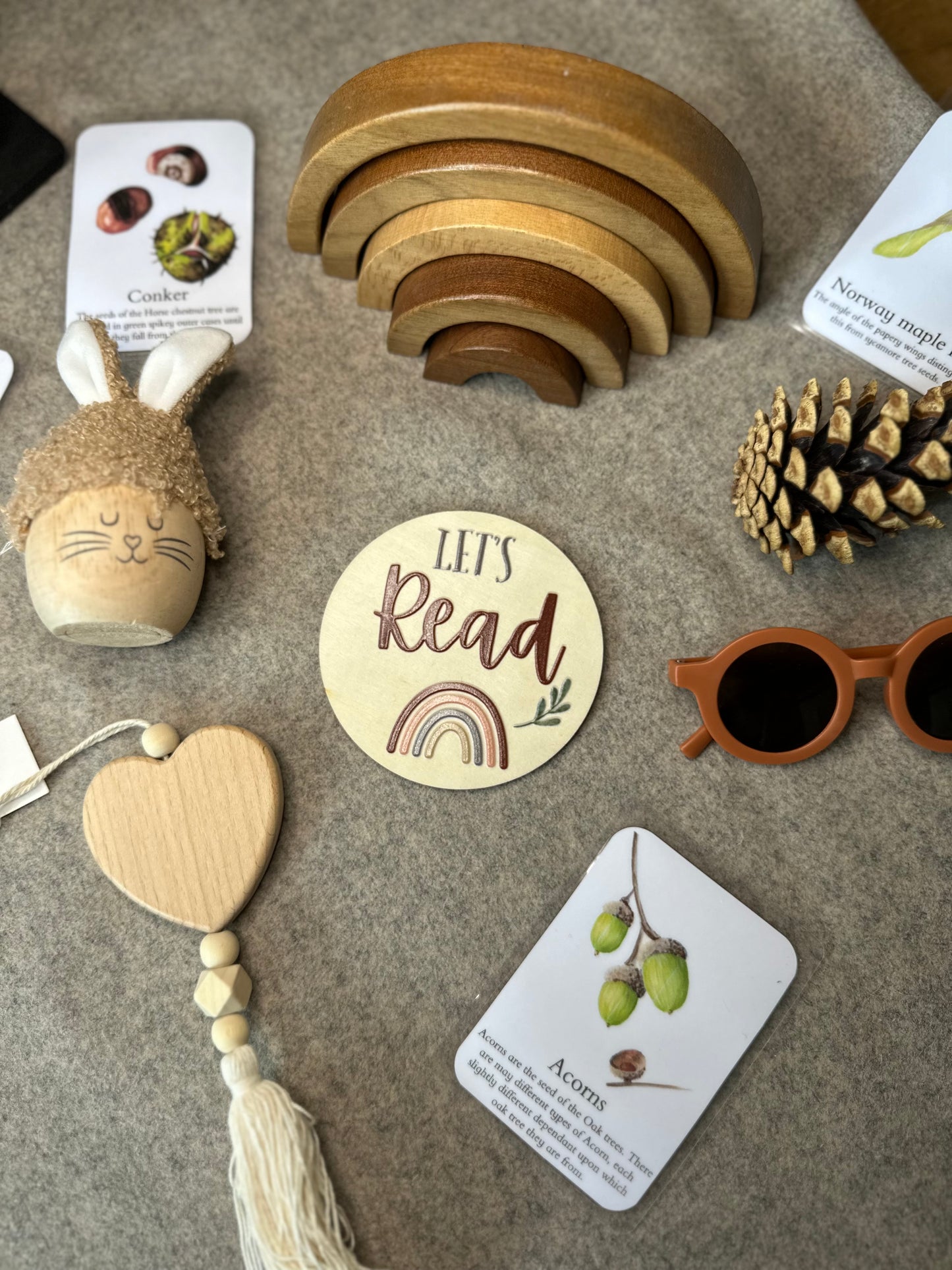 Let’s Read Wooden Disc 10cm