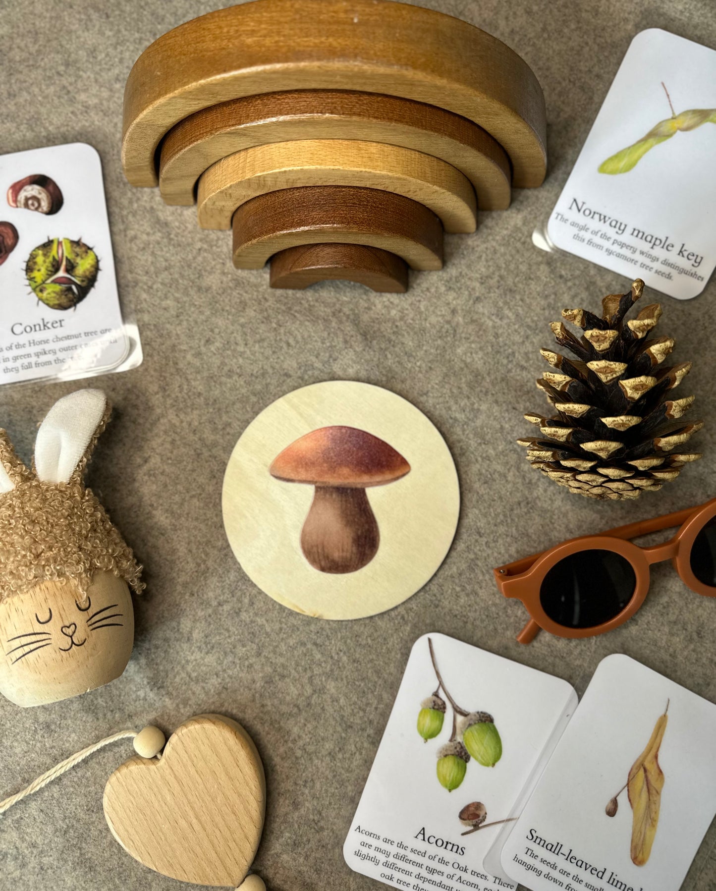 Mushroom Wooden Disc 10cm
