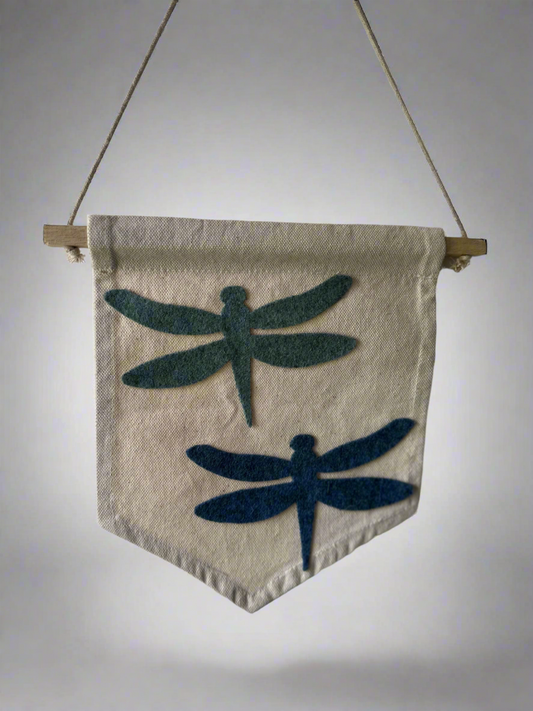 Dragonfly pennant wall decor