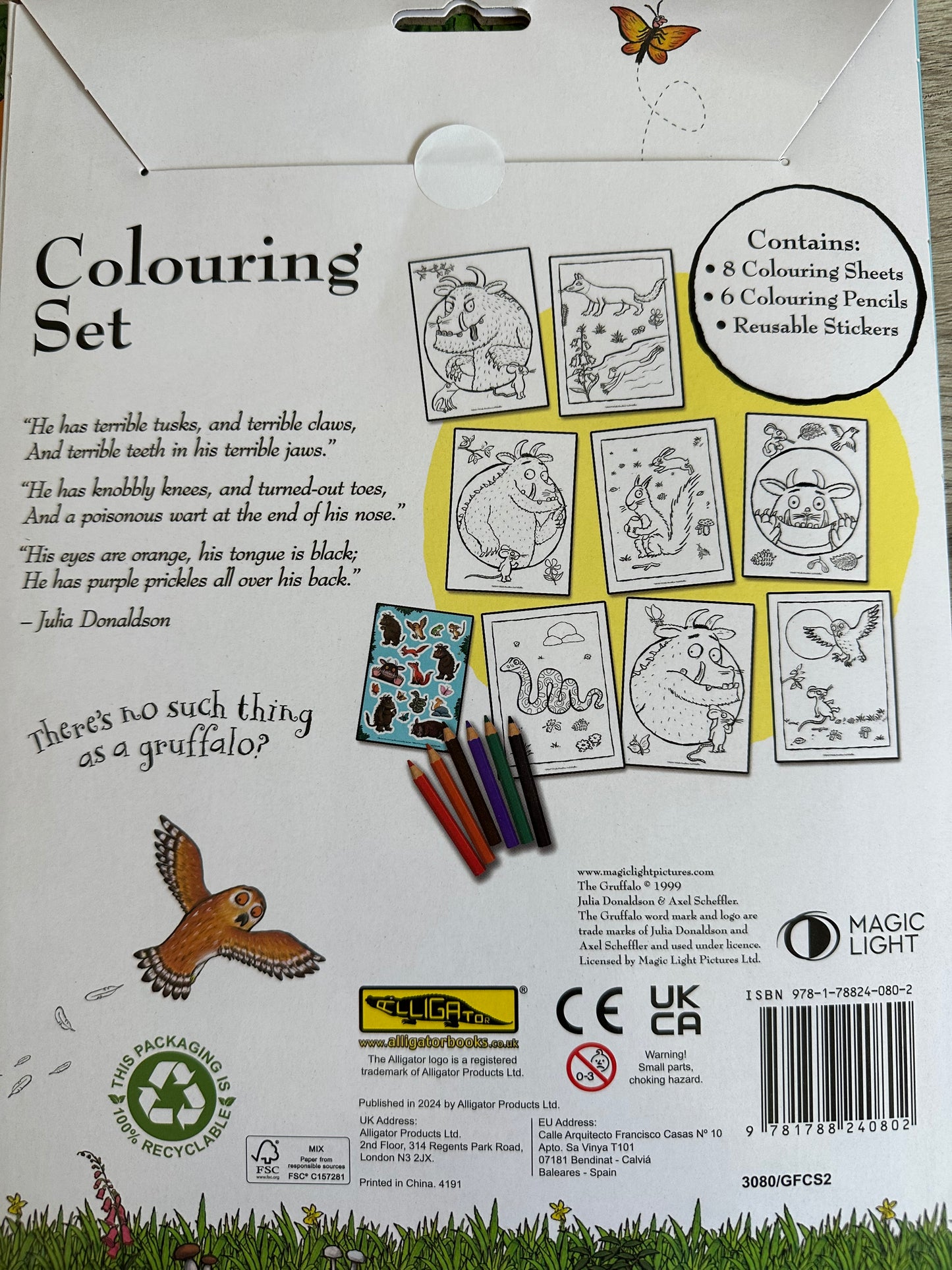 Gruffalo Colouring Set