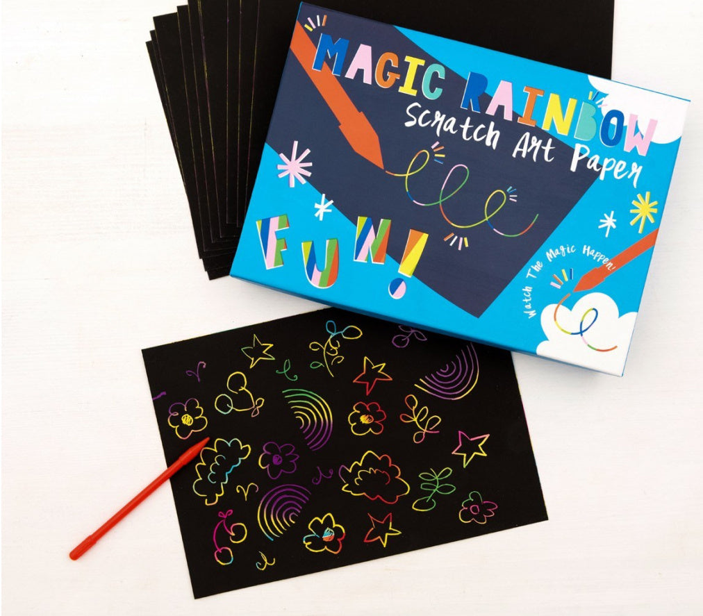Rainbow Scratch Art Paper