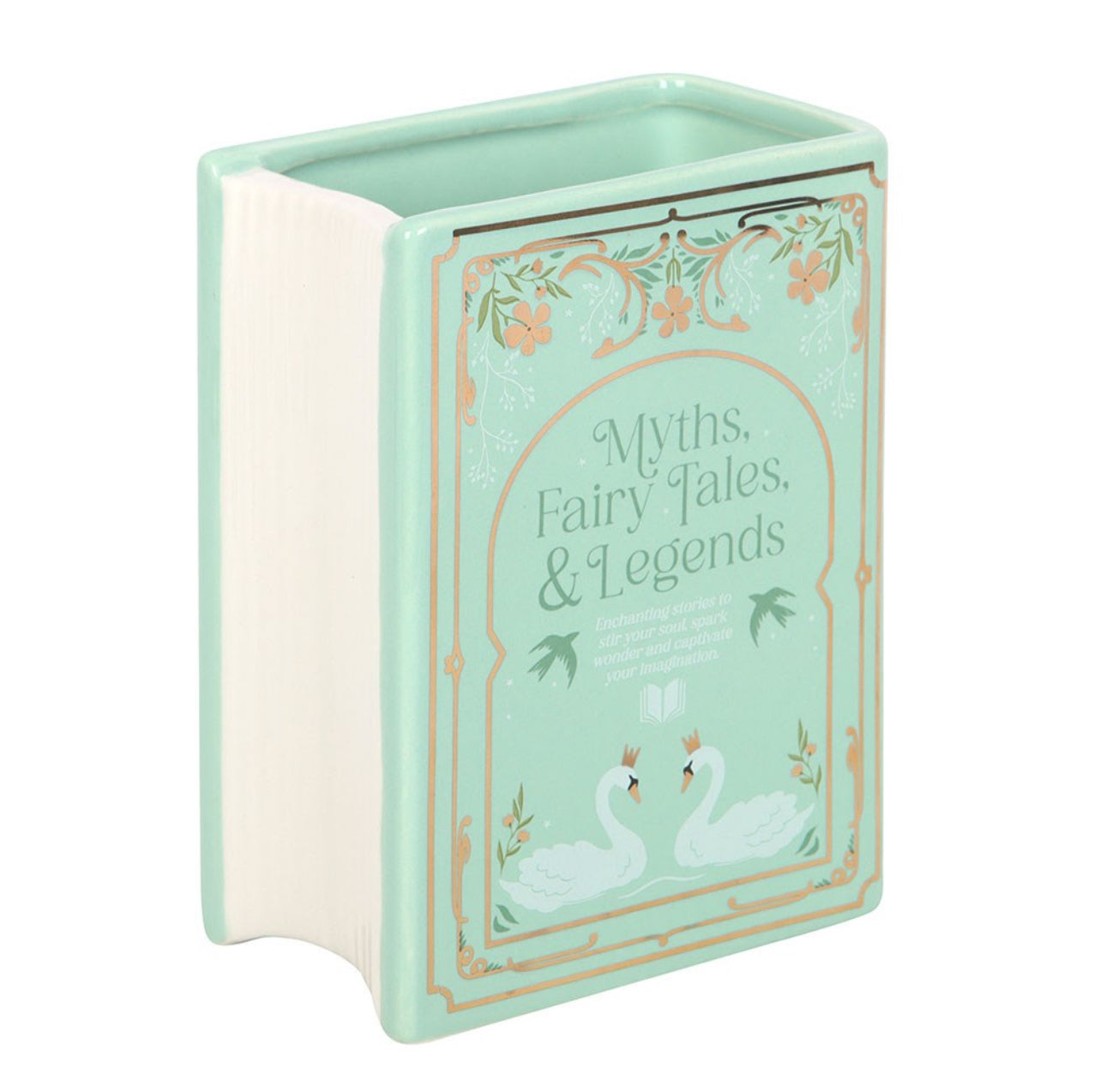 Green Book Shaped Vase