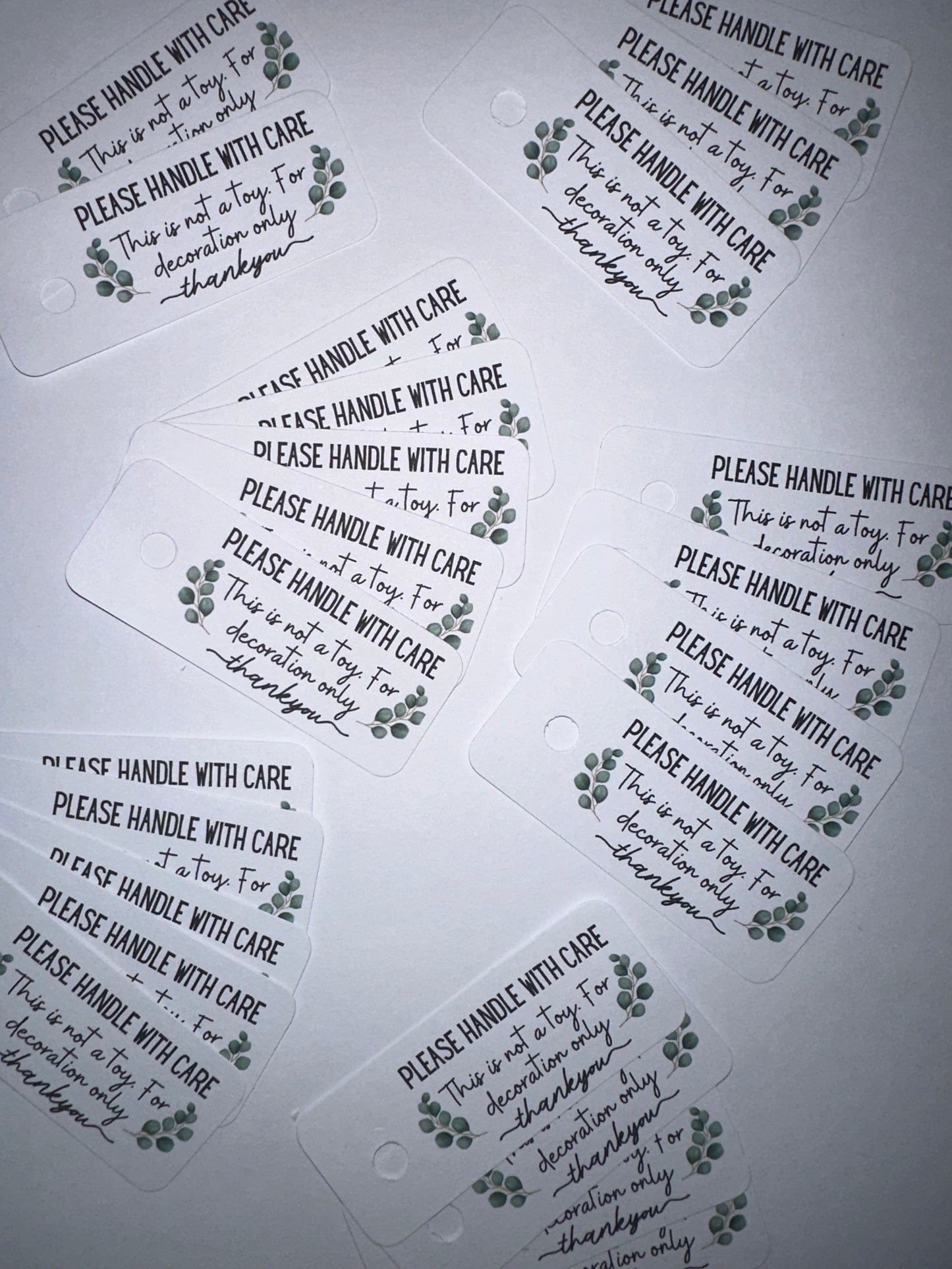 Please Handle With Care Safety Labels, Not A Toy 50 Pack