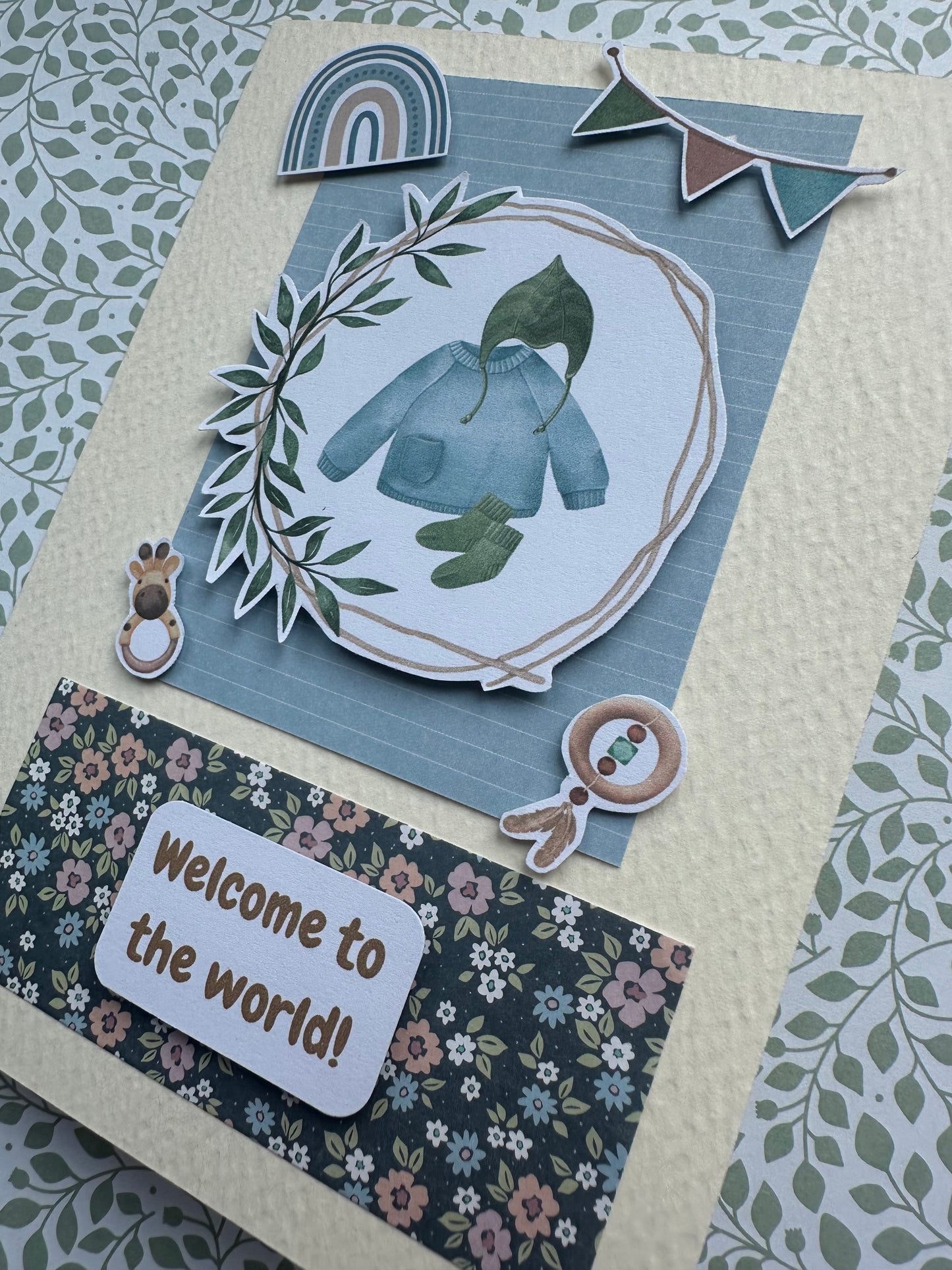 Welcome To The World Baby Boy Card