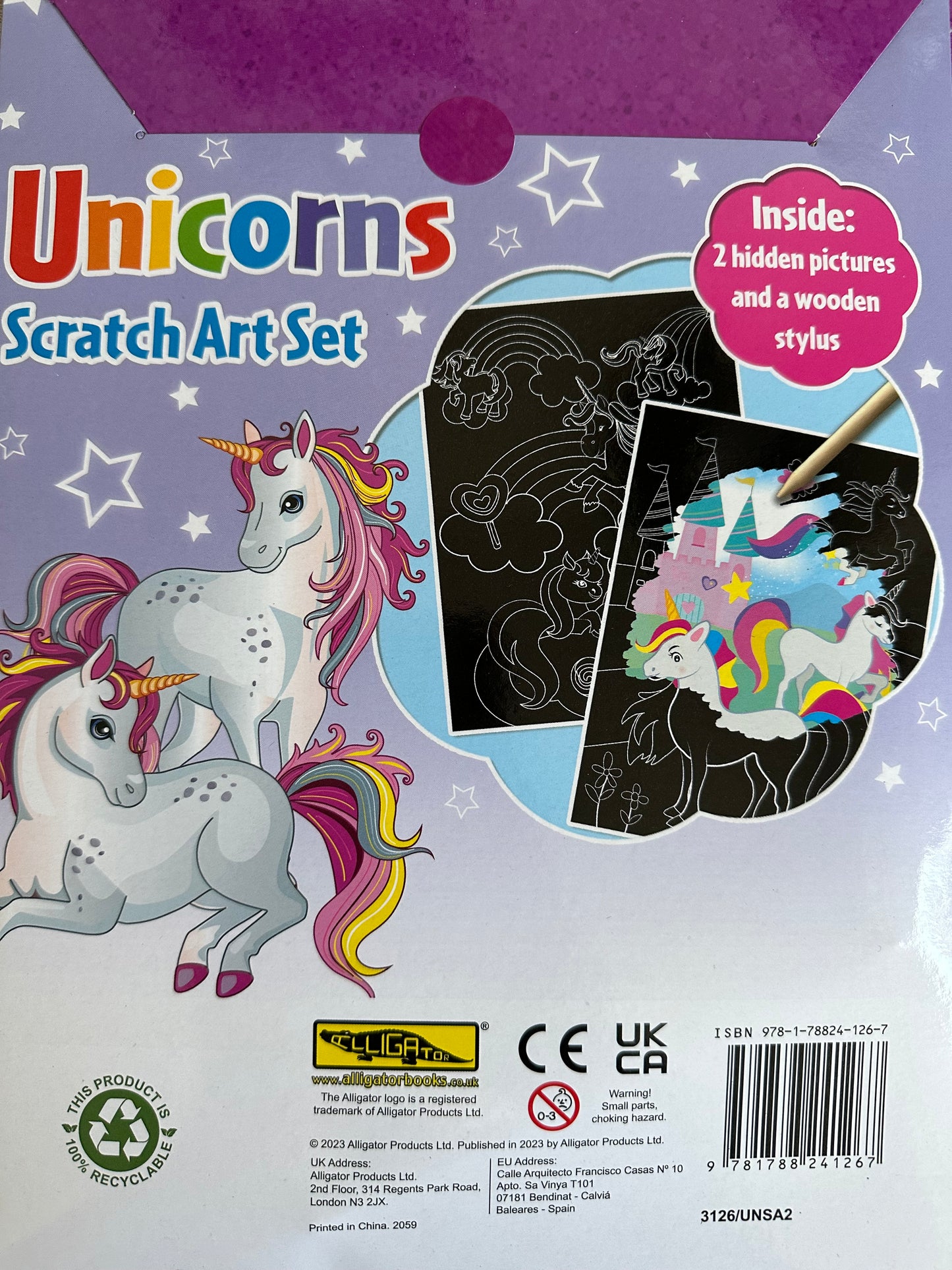 Unicorn Scratch Art Set