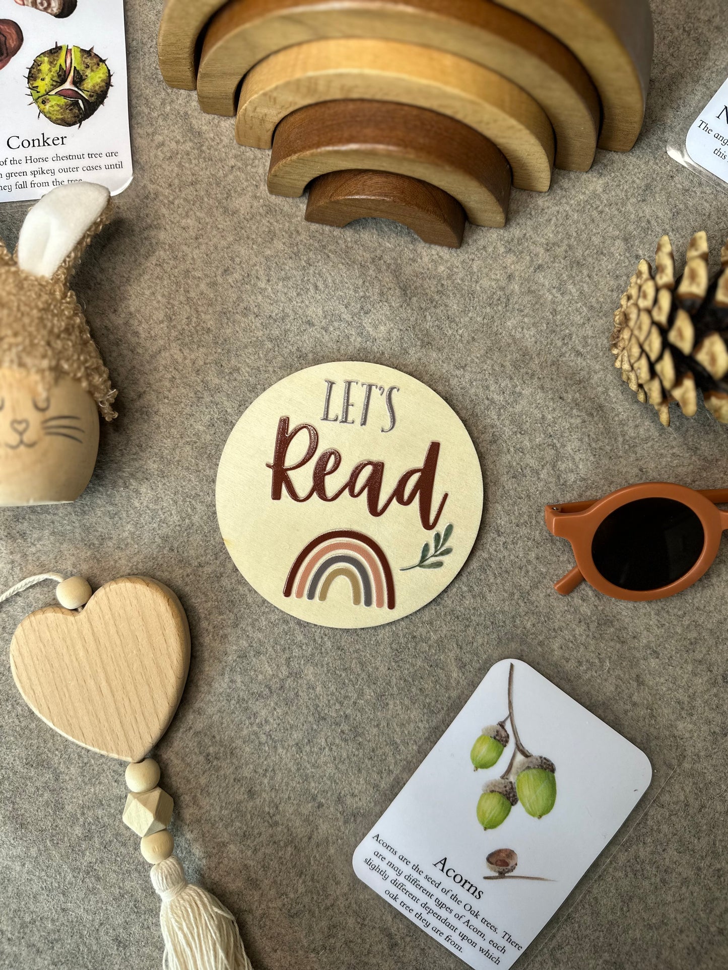 Let’s Read Wooden Disc 10cm