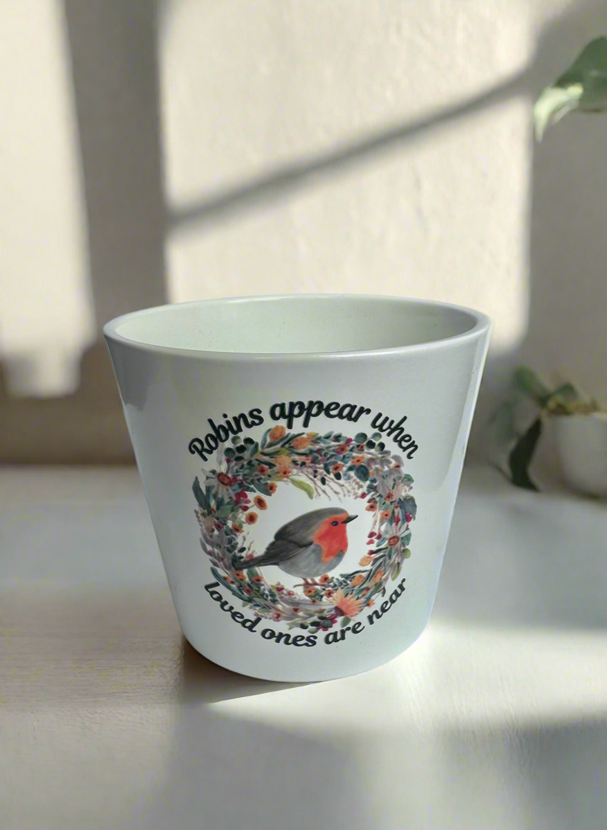 Robins Appear When Loved Ones Are Near Plant Pot Gift