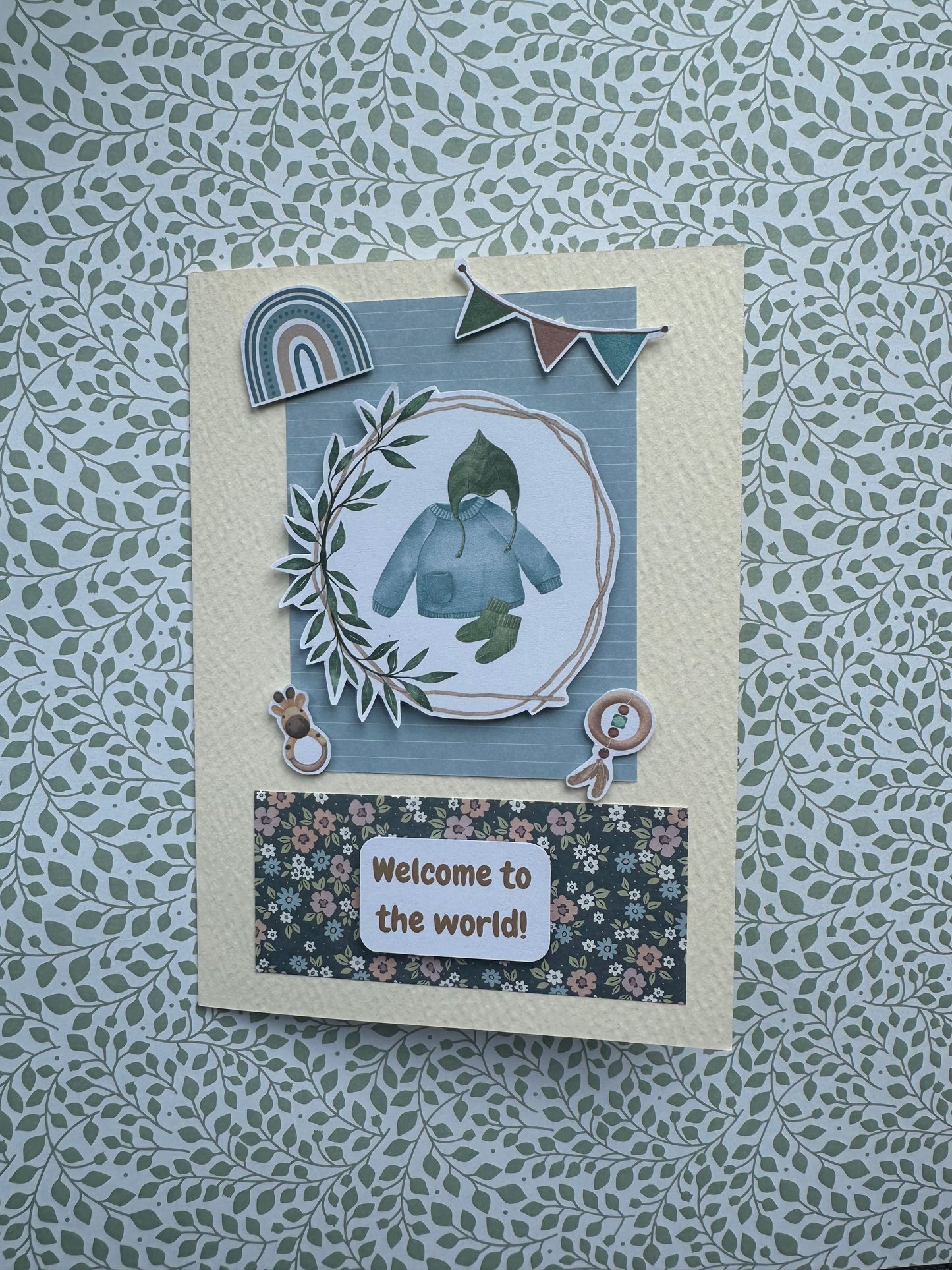 Welcome To The World Baby Boy Card