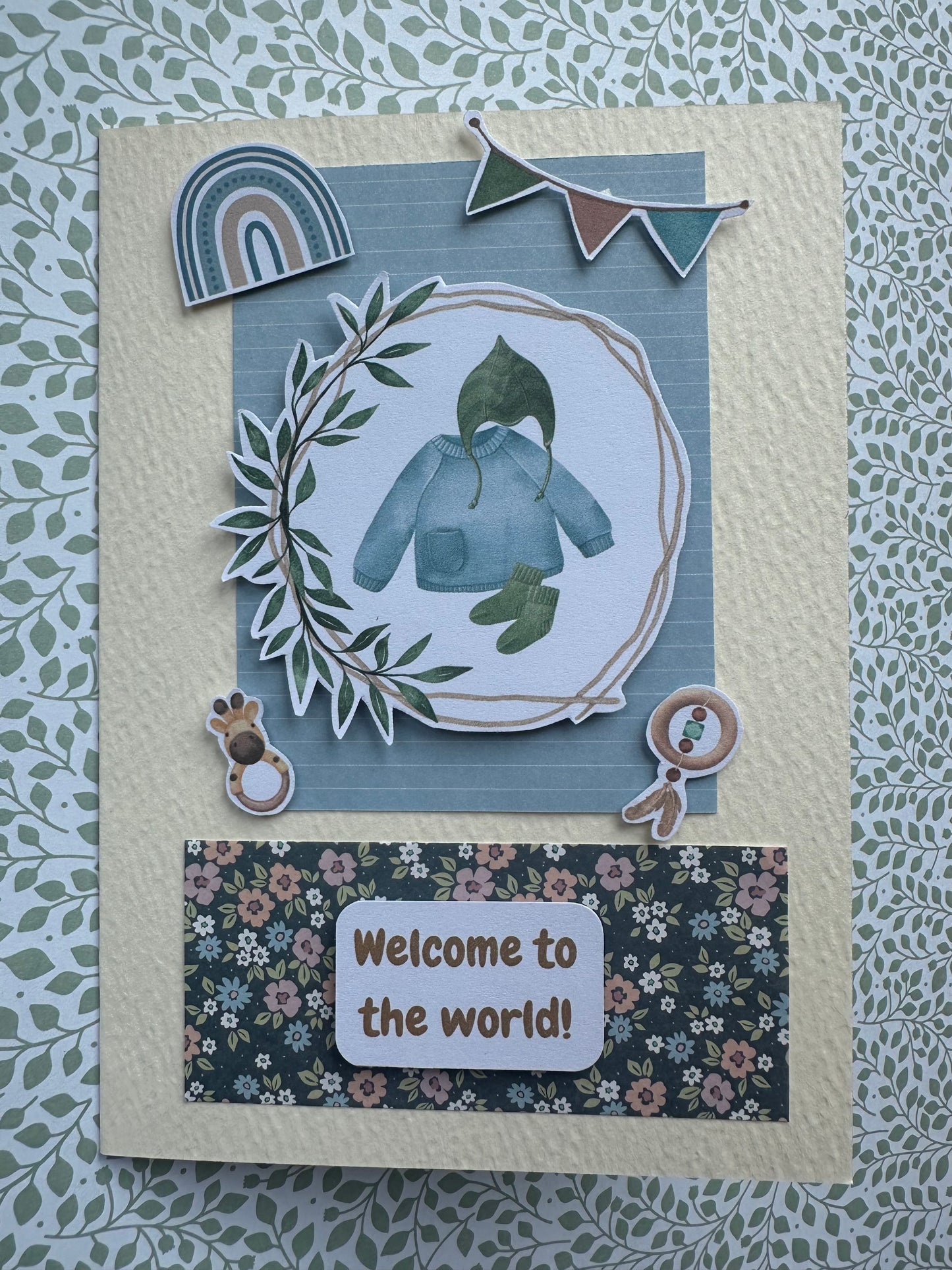 Welcome To The World Baby Boy Card