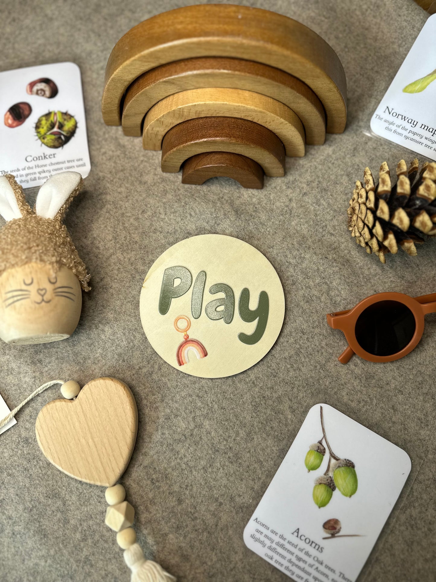 Play Wooden Disc 10cm