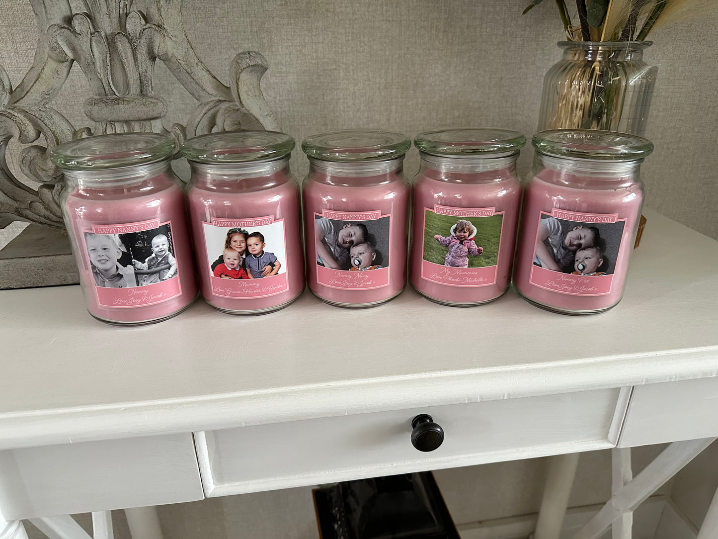 Personalised Glass Jar Candle