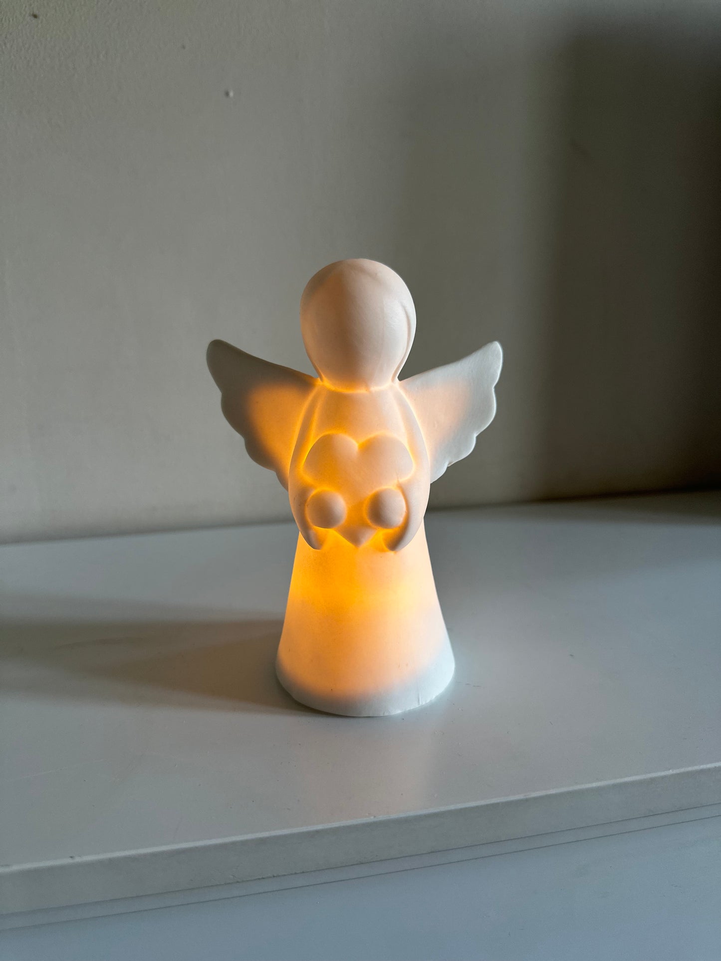 Ceramic LED Angel Ornament