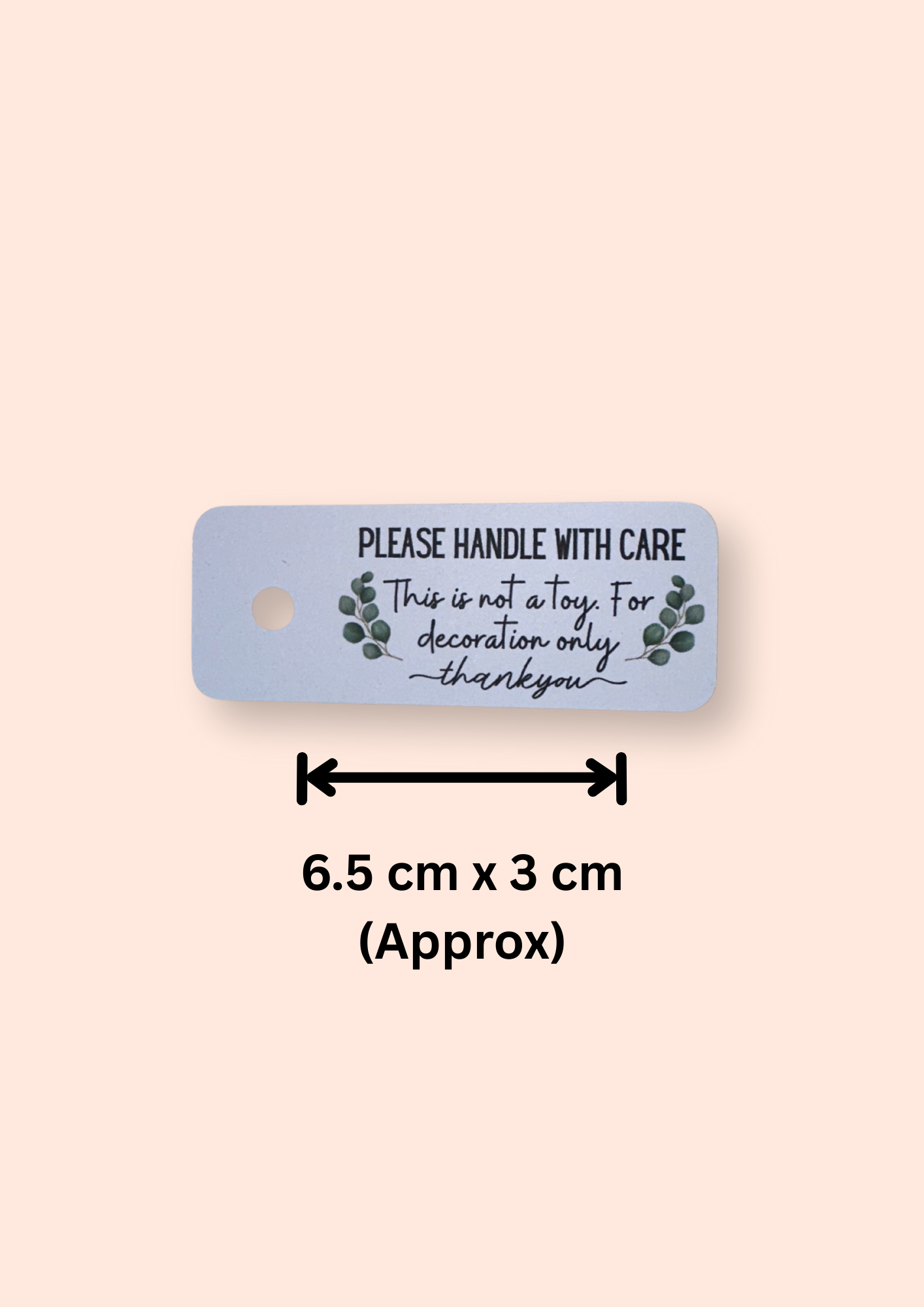 Please Handle With Care Safety Labels, Not A Toy 50 Pack