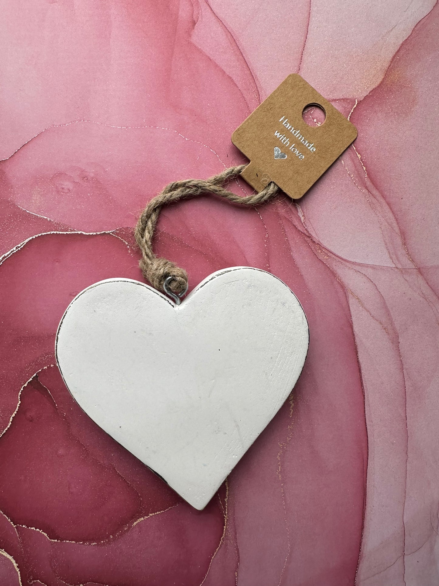 Sister Wooden Heart Blue