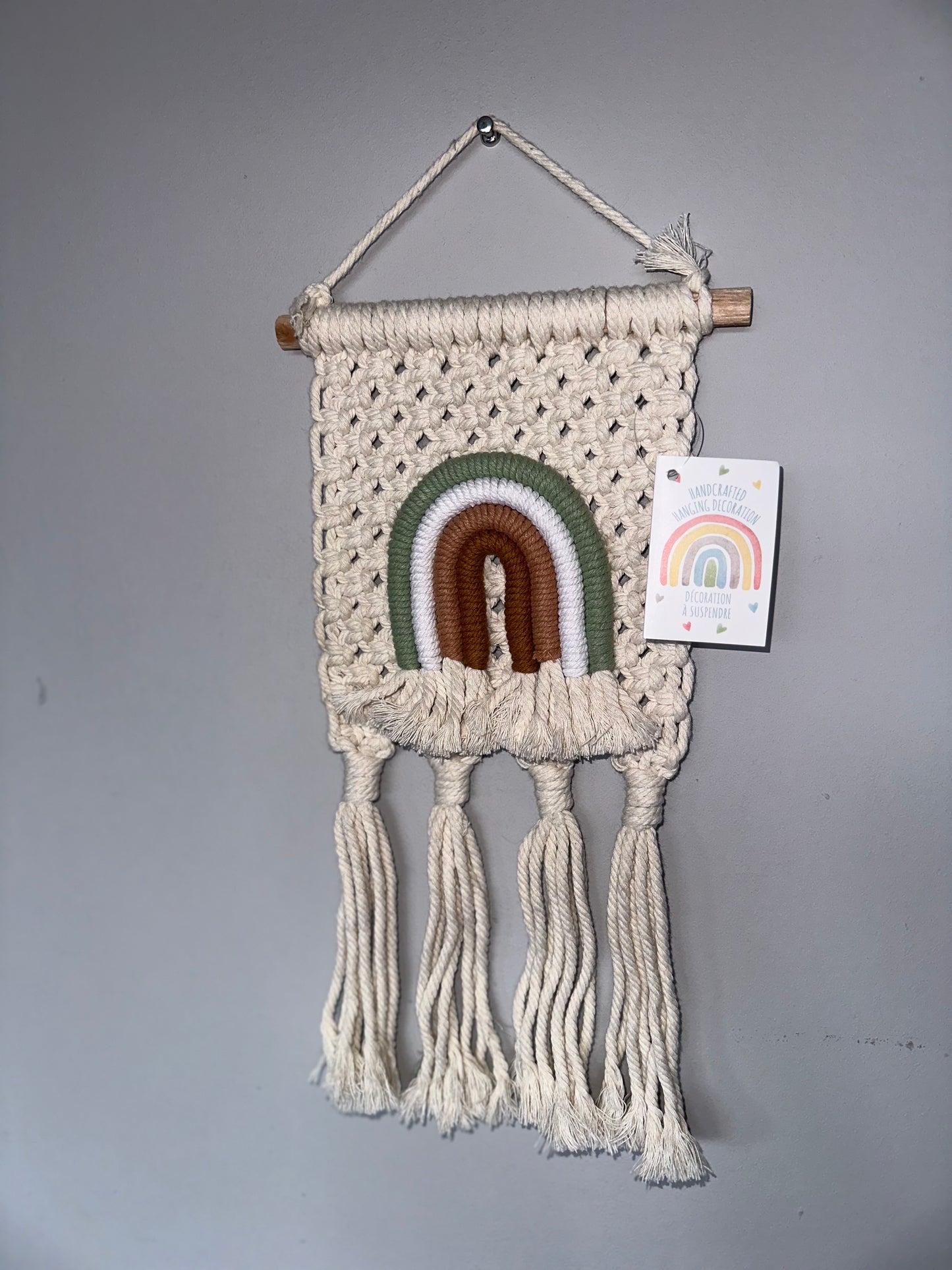Rainbow Wall Tapestry Macrame