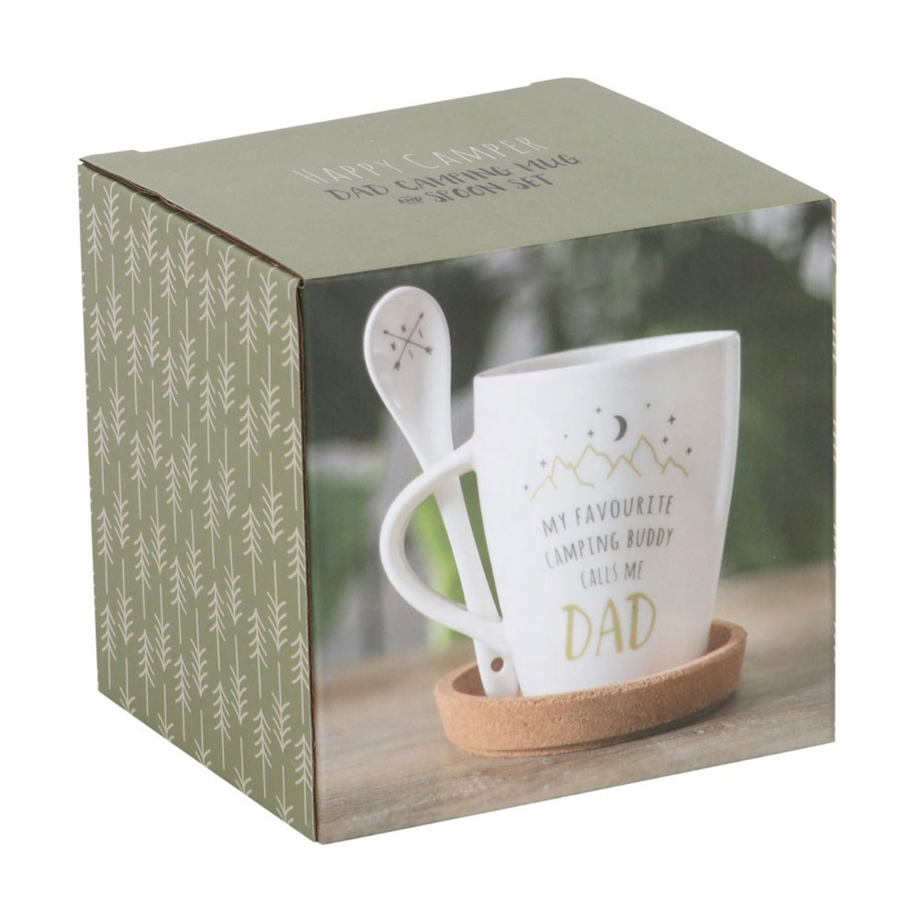 Dad Camping Buddy Mug And Spoon Set