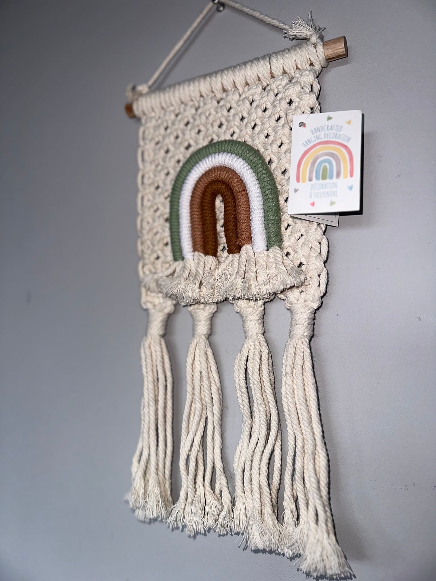 Rainbow Wall Tapestry Macrame