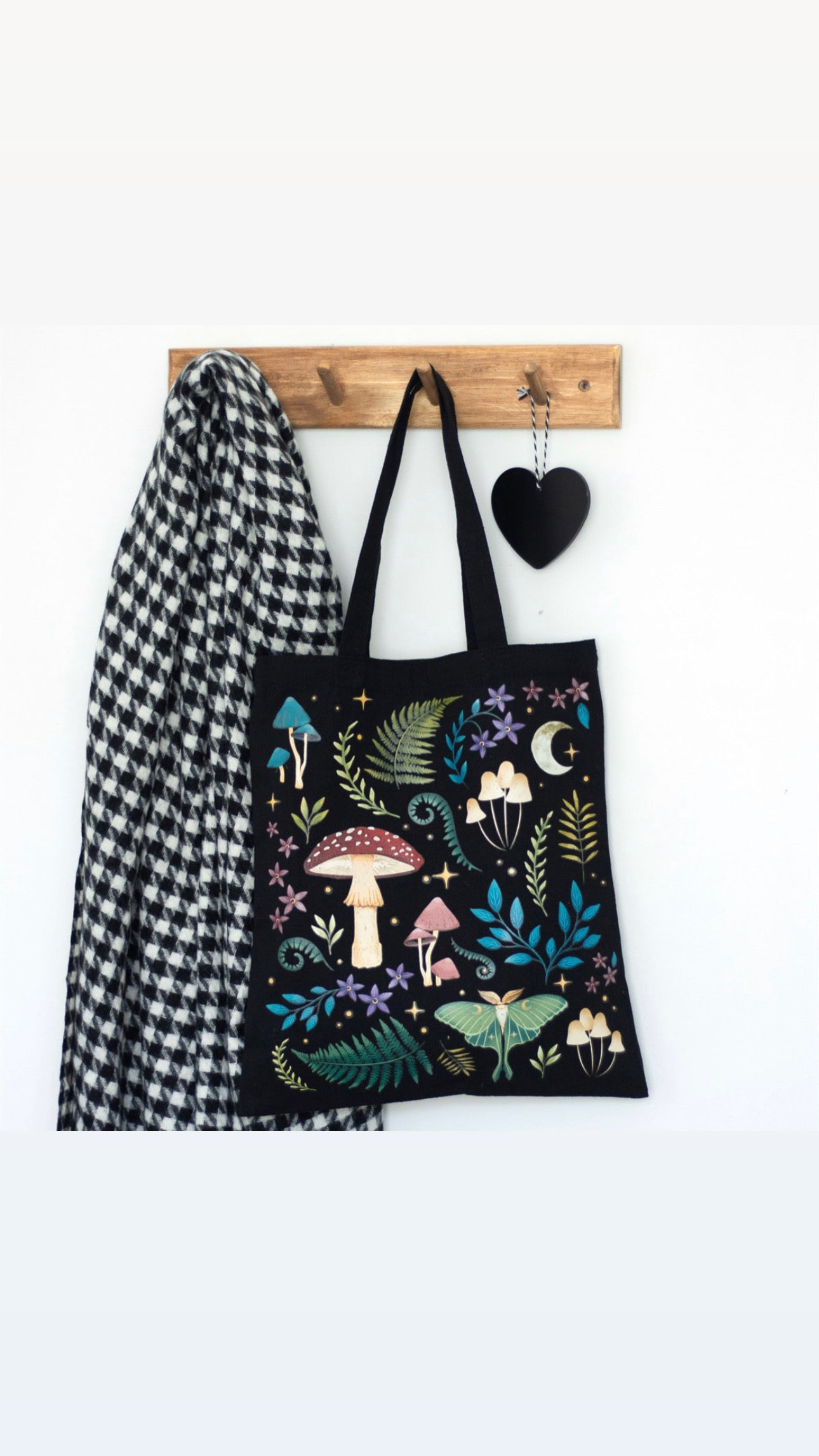 Natural Cotton Tote Bag - Luna's moods