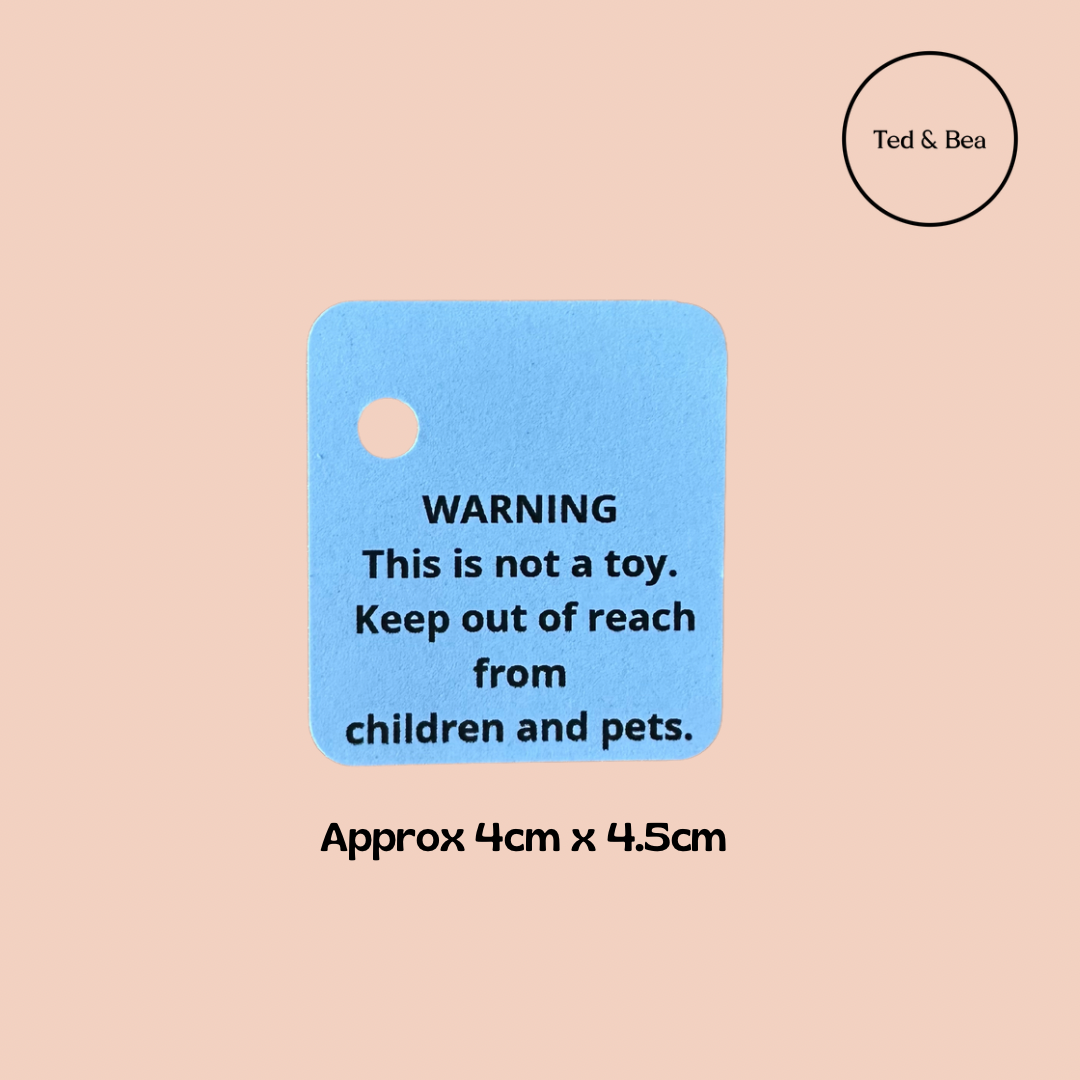 100 Pack Small Warning Labels Not A Toy
