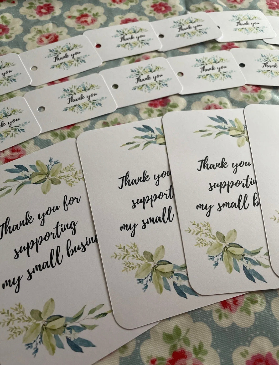 Thank You For Supporting My Small Business Cards