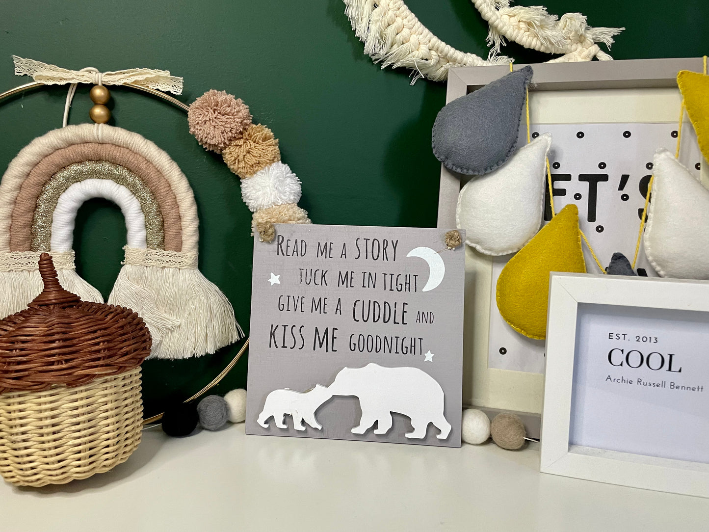 Read me a story wooden plaque