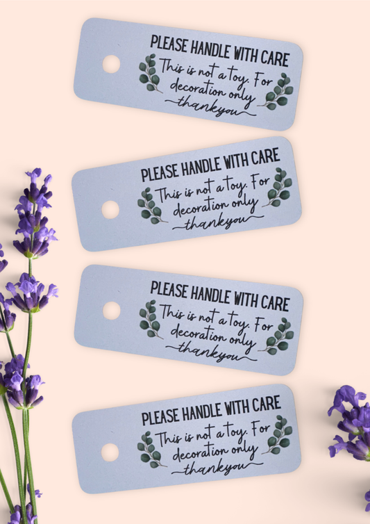 Please Handle With Care Safety Labels, Not A Toy 50 Pack