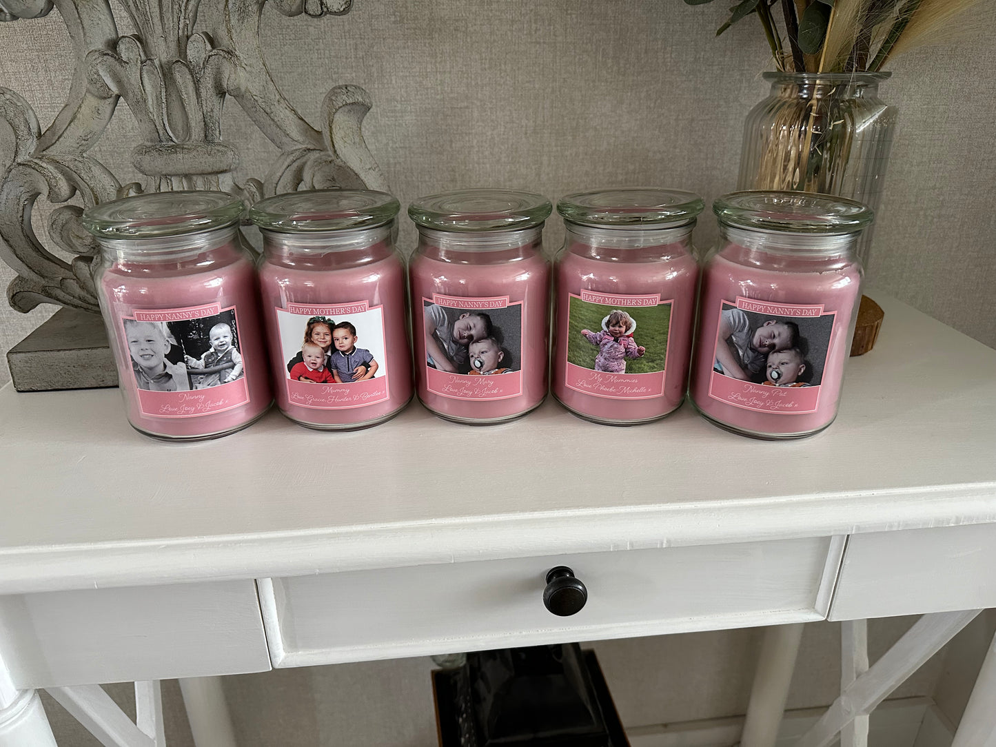 Personalised Glass Jar Candle