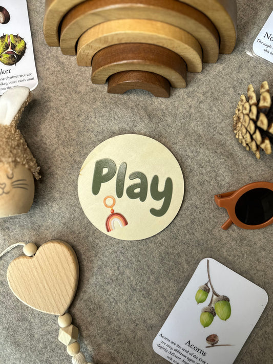 Play Wooden Disc 10cm