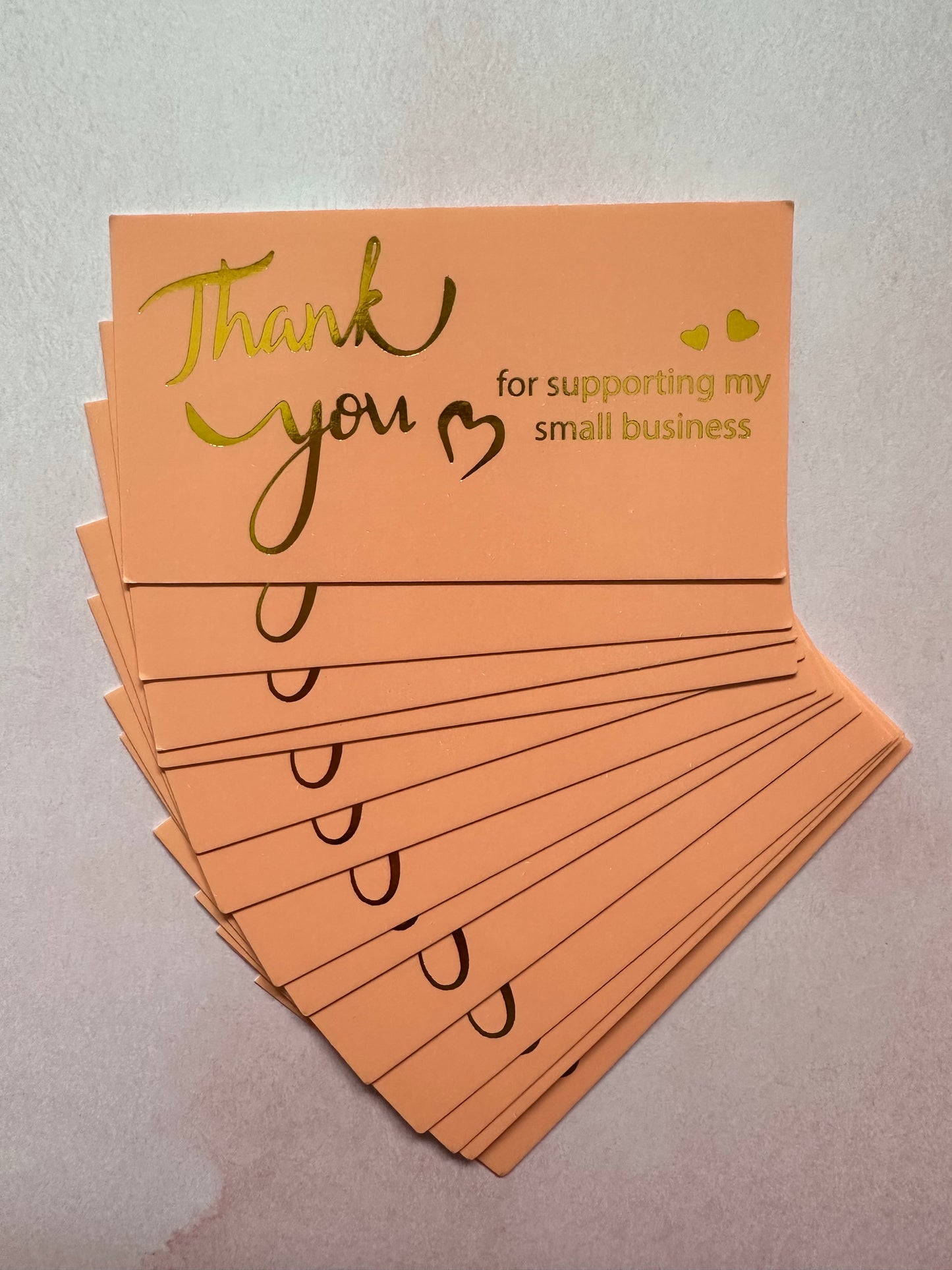 Thank You For Supporting My Small Business Cards Pack Of 50
