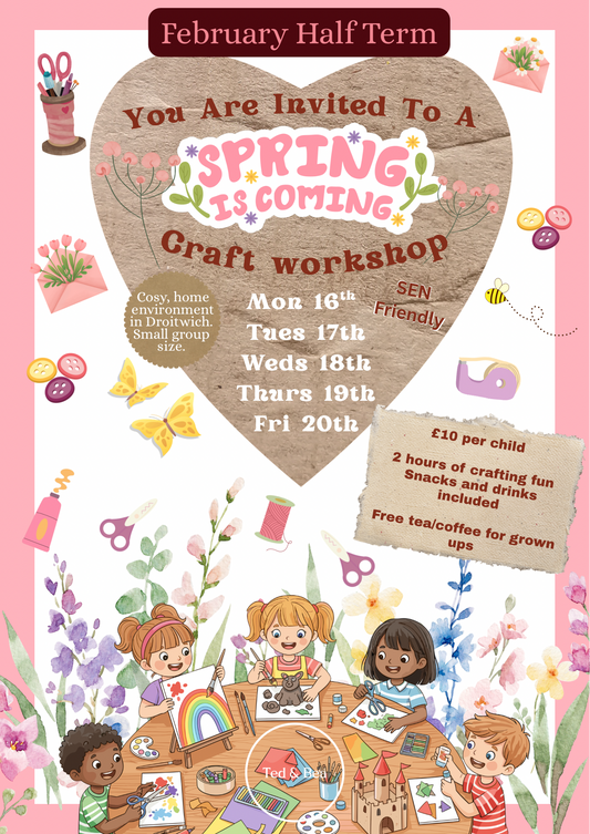Spring Kids Craft Workshop Monday 16th Feb