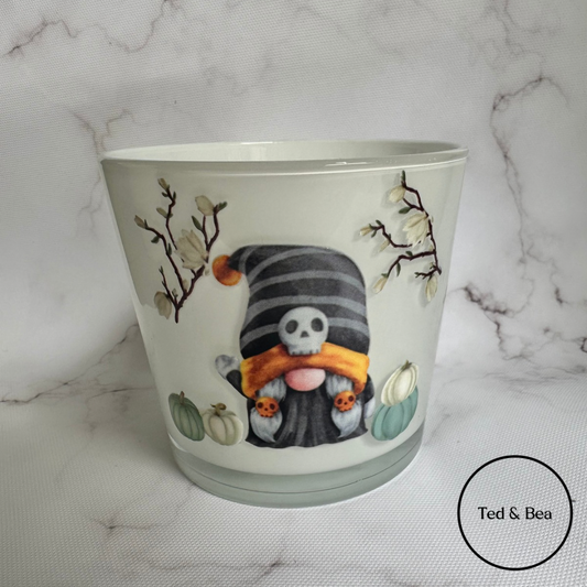 Halloween Gonk Glass Tea Light Holder