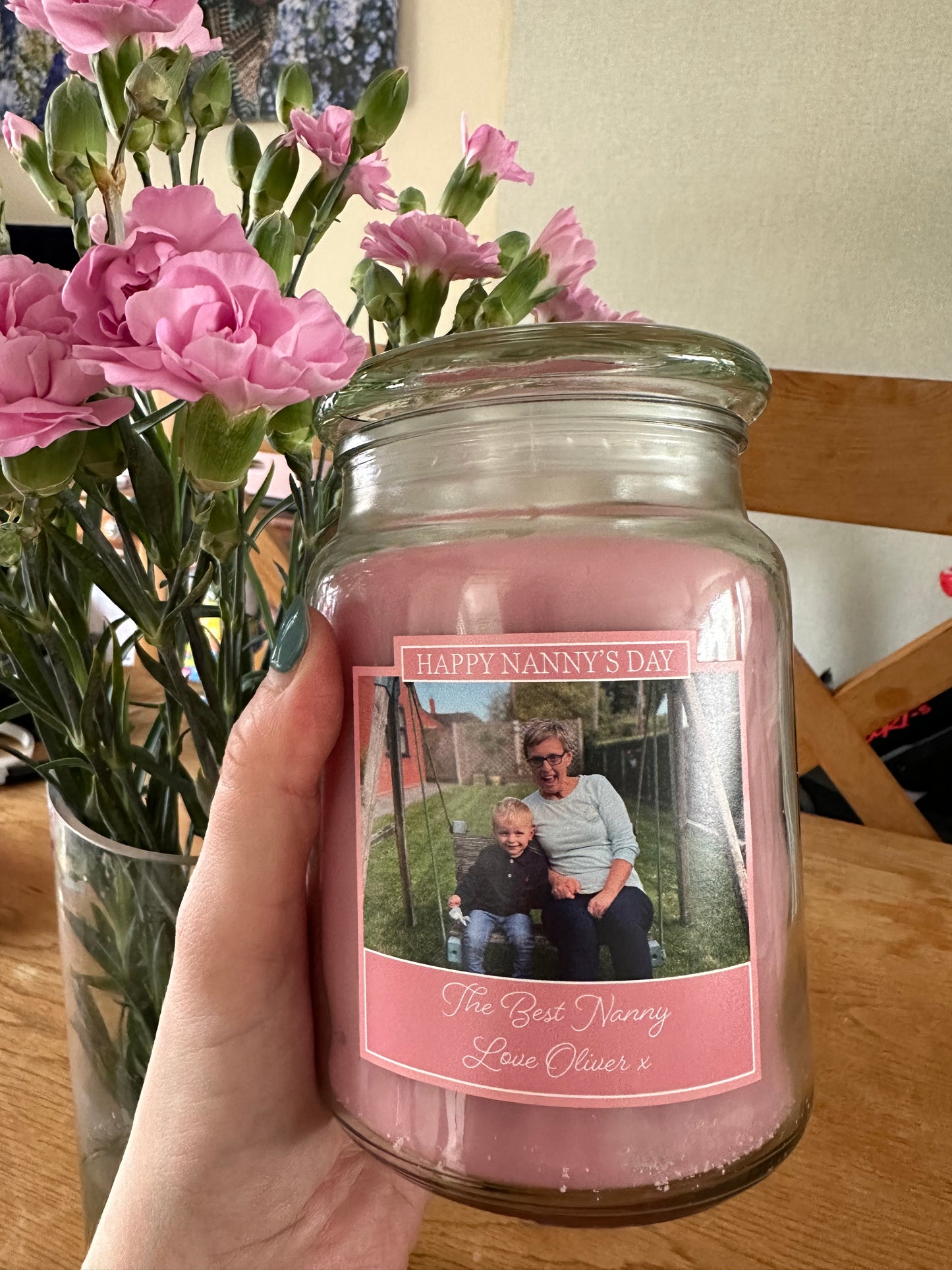 Personalised Glass Jar Candle