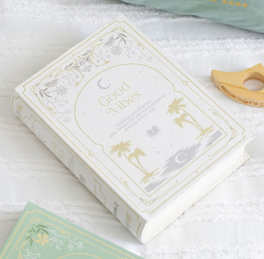 White Book Shaped Storage Box Wooden