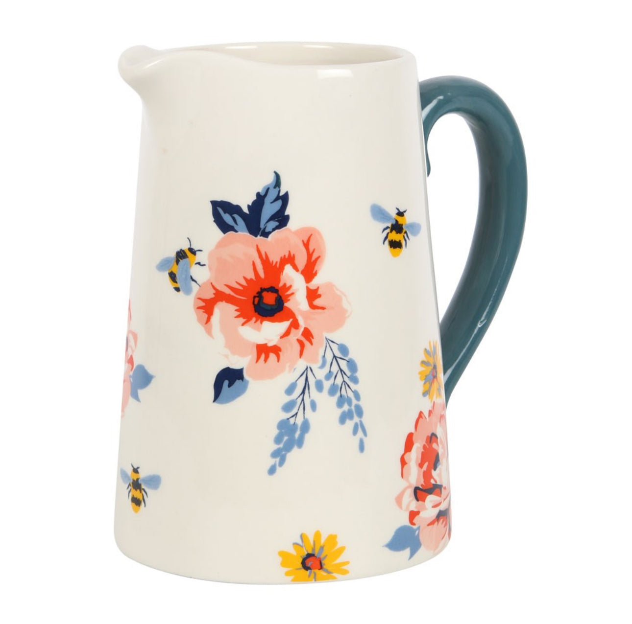 Bee-utiful Floral Ceramic Mug
