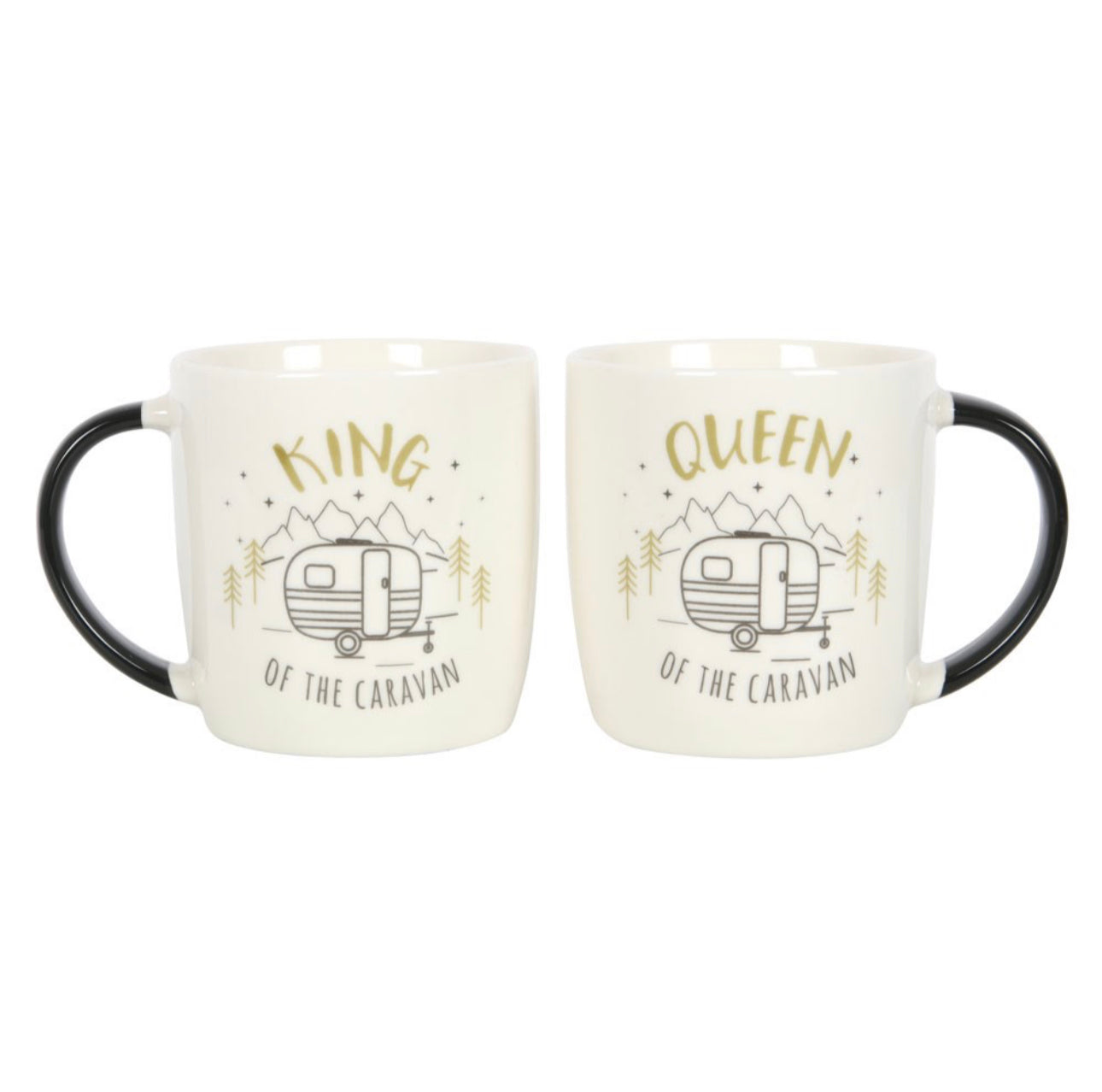 King And Queen Couple’s Caravan Mug Set