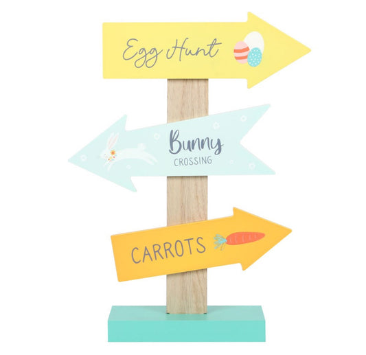 Easter Arrow Stand Sign