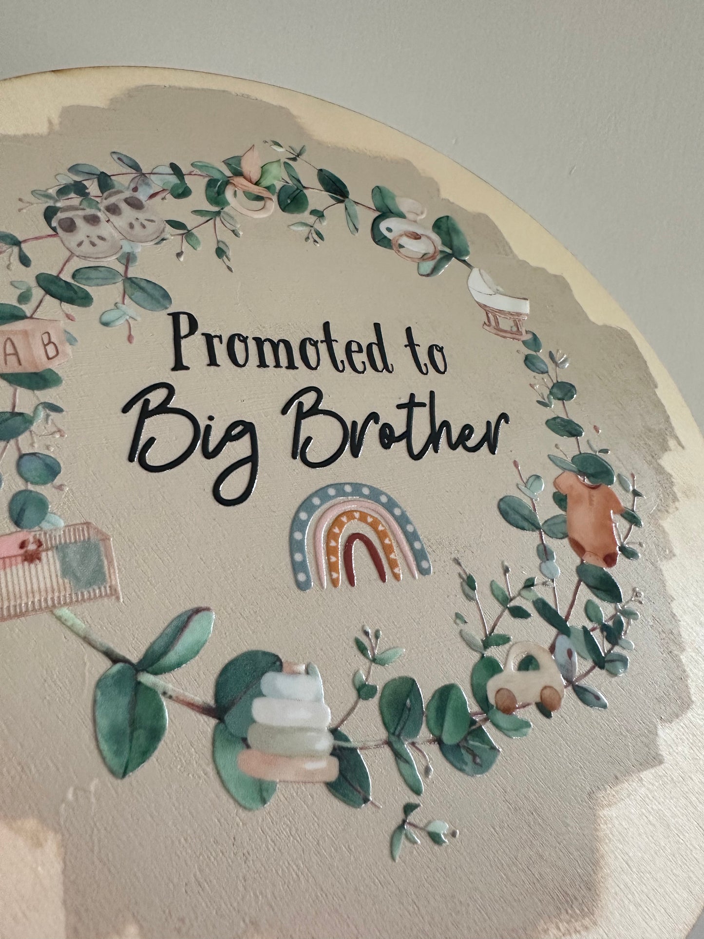 Promoted to Big Brother Wooden Disc