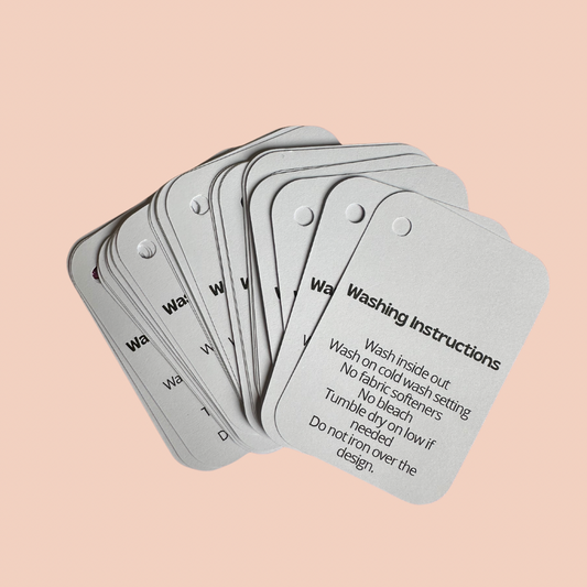 Washing Card Tags