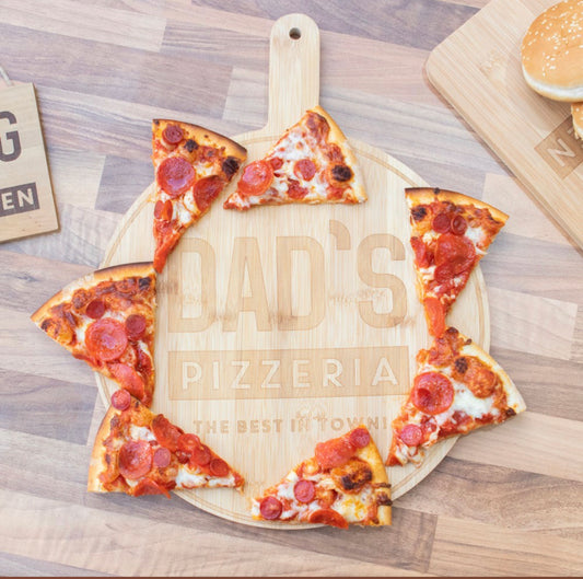 Dad's Pizzeria Wooden Pizza Board