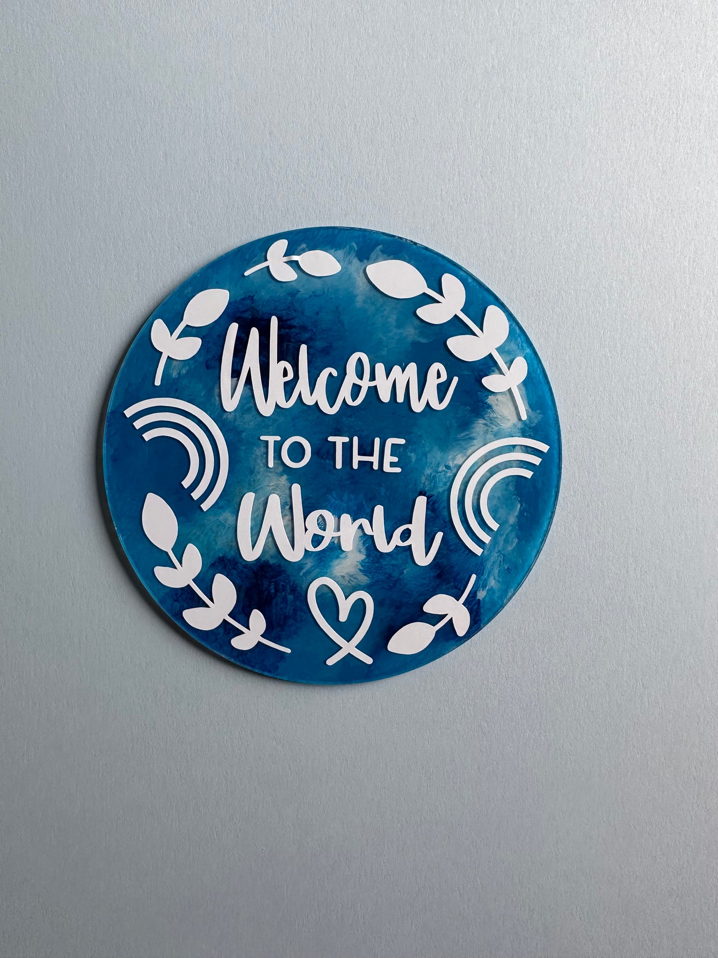 Welcome To The World Milestone Disc Blue Waves
