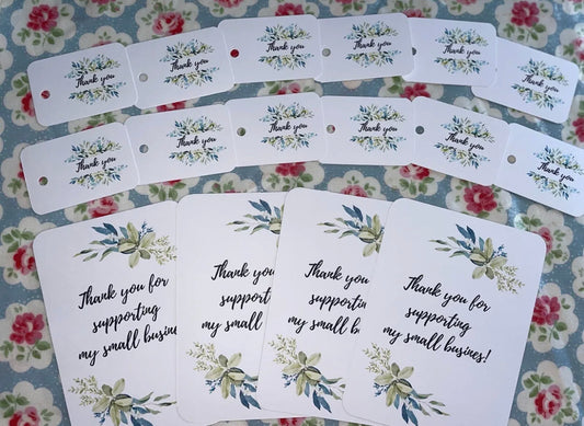 Thank You For Supporting My Small Business Cards