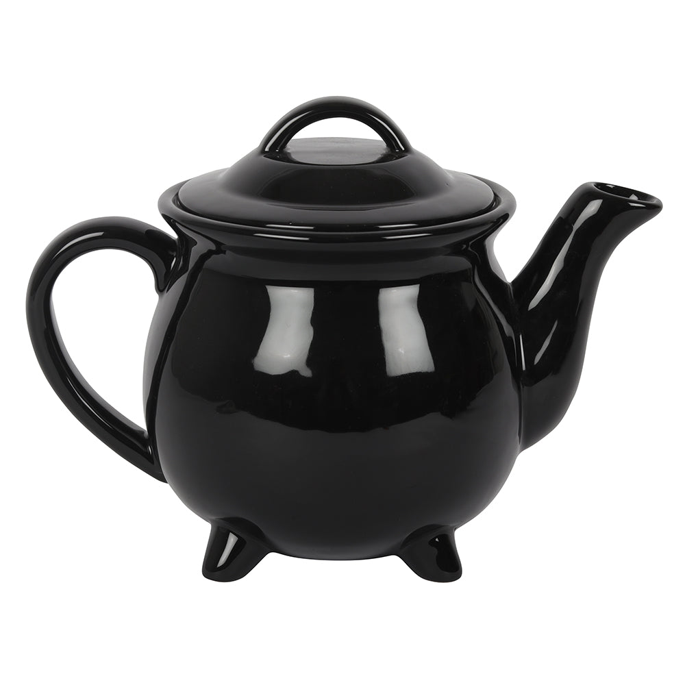 Witches brew ceramic cauldron tea set