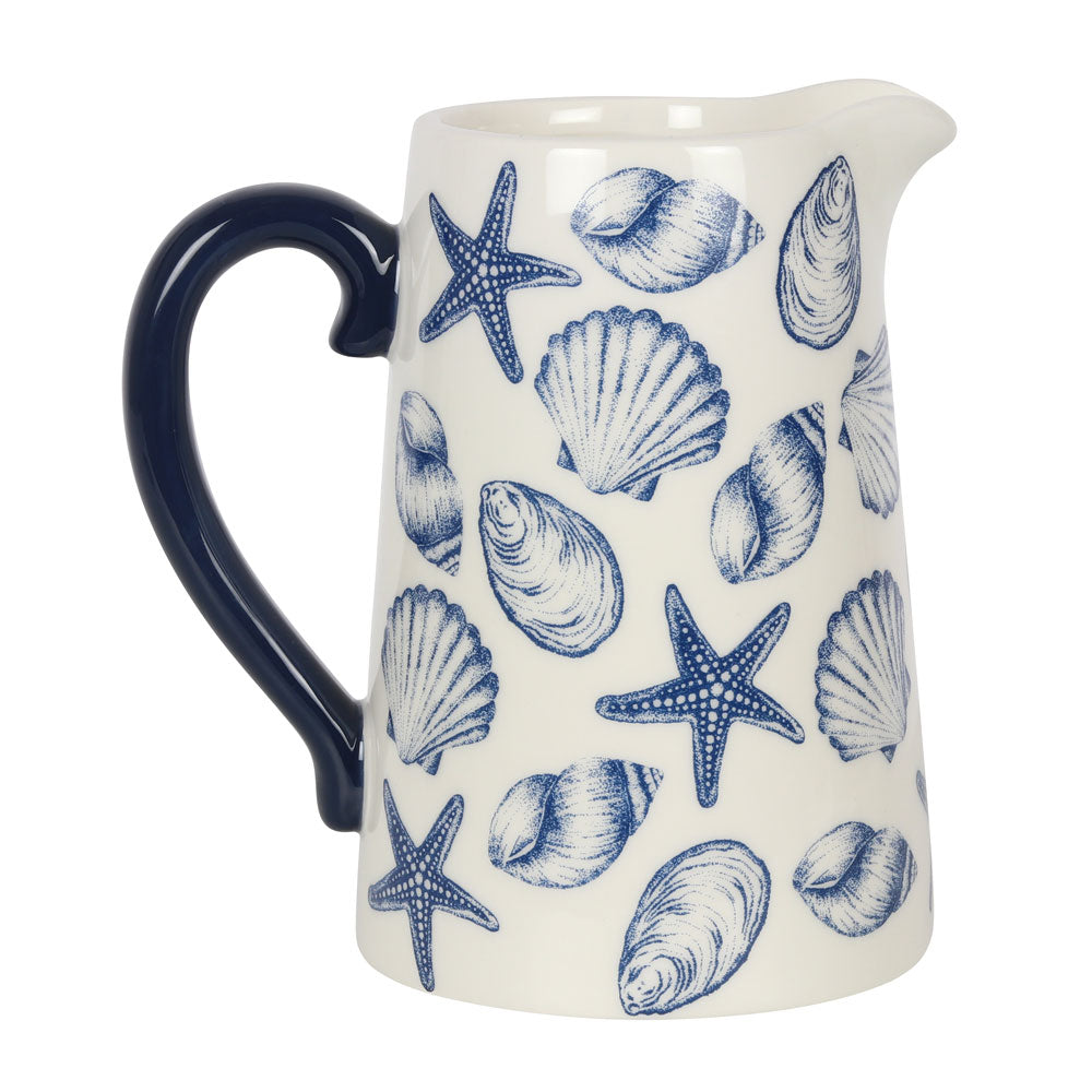 17cm ceramic seashell flower jug/vase