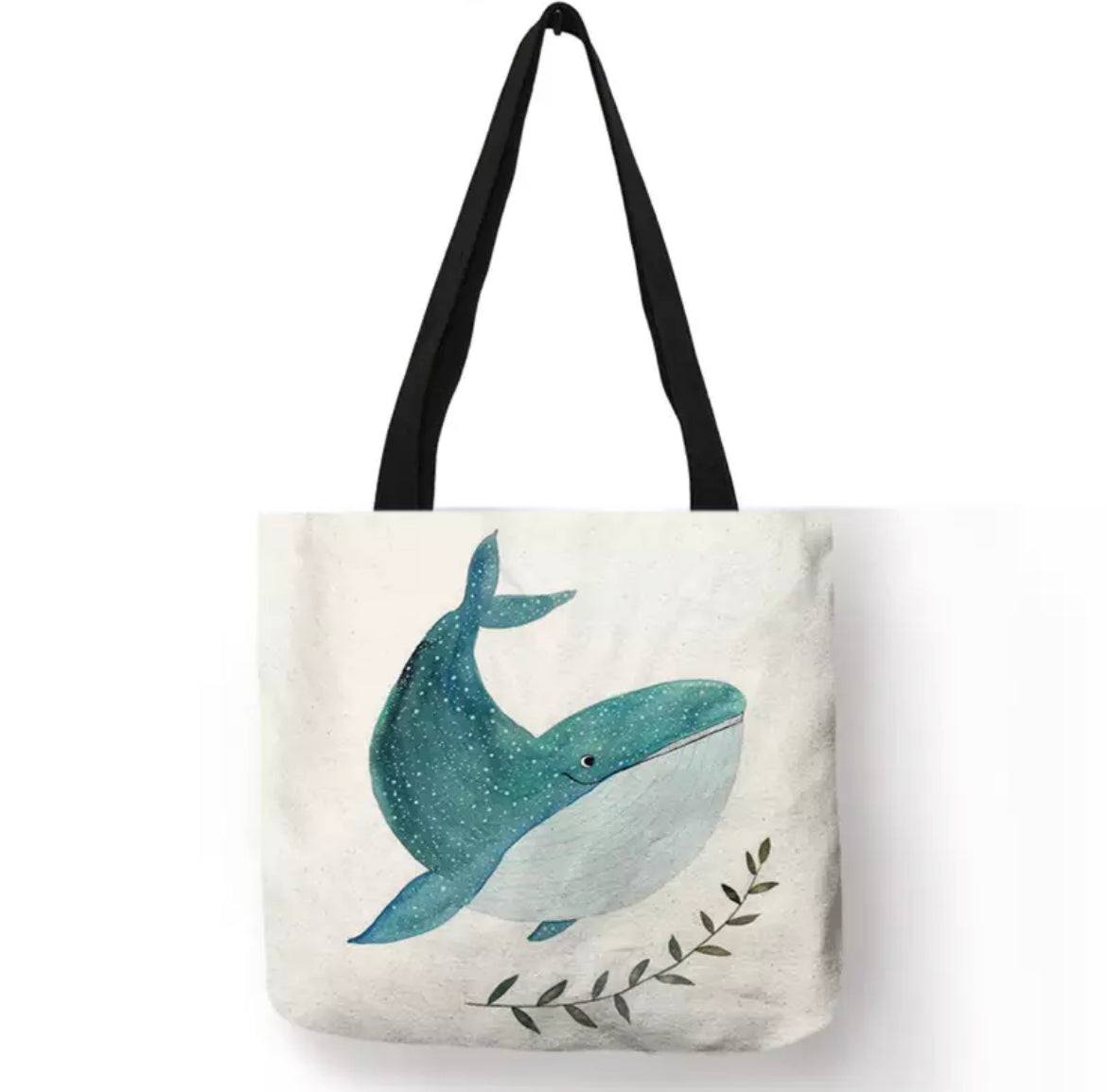 Whale tote bag