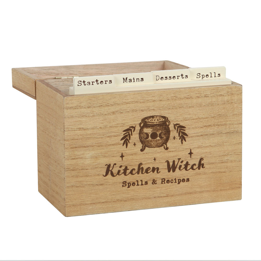 Kitchen witch recipe box