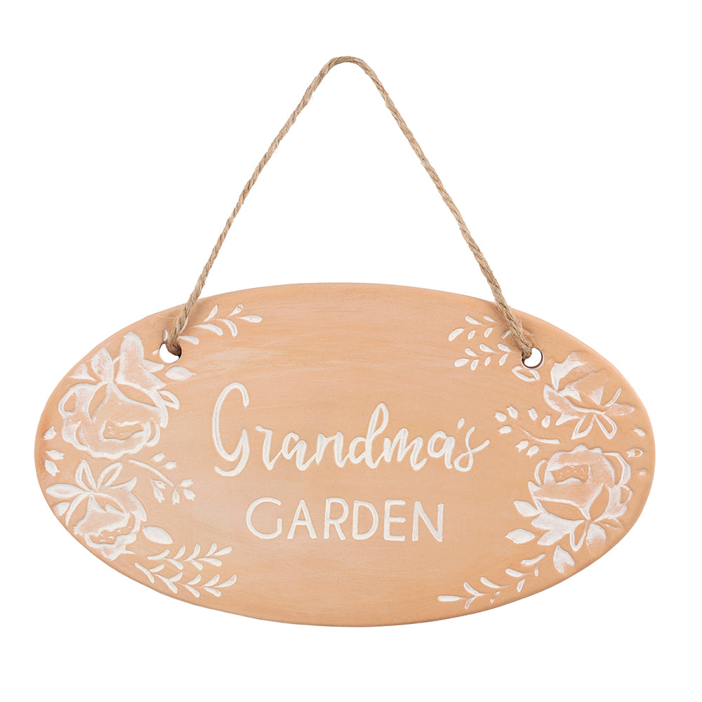 Grandma’s garden terracotta plaque